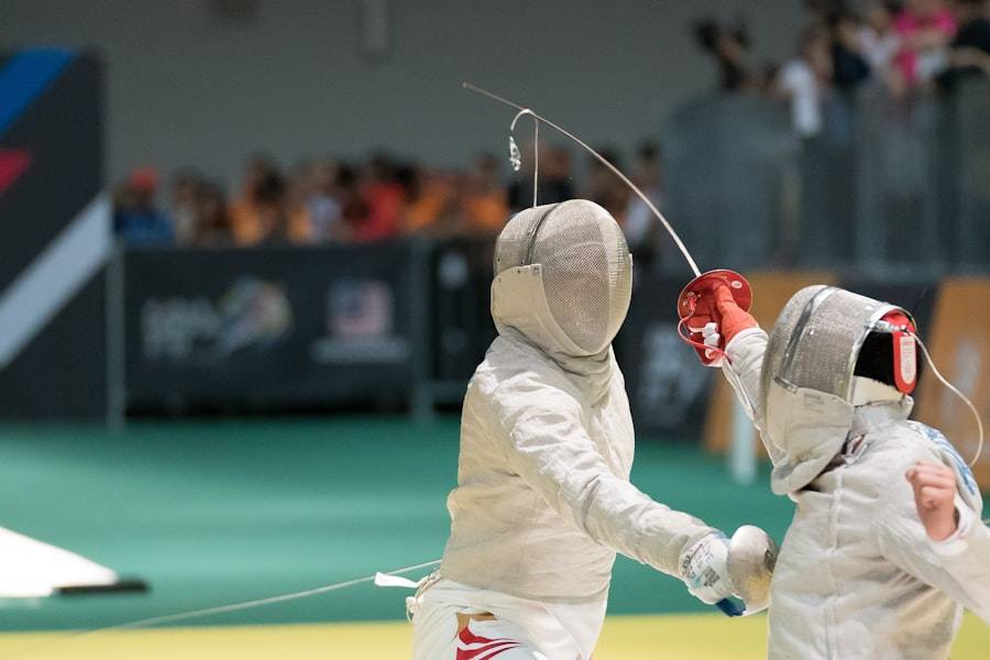 Photo childrens fencing