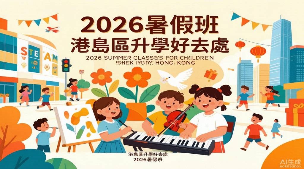 石門暑期班2026全攻略封面圖——香港兒童暑期課程推薦、STEAM教育、音樂藝術興趣班